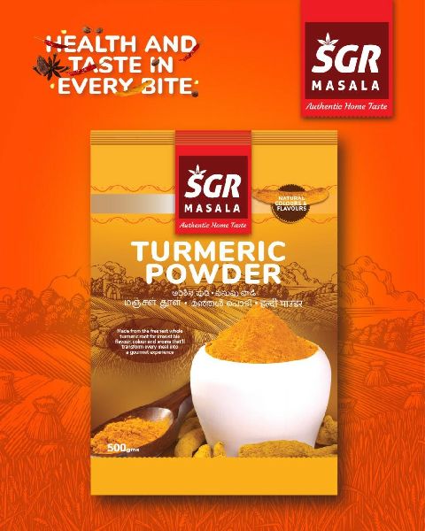 SGR Masala Common Air Dried turmeric powder, Certification : FSSAI Certified