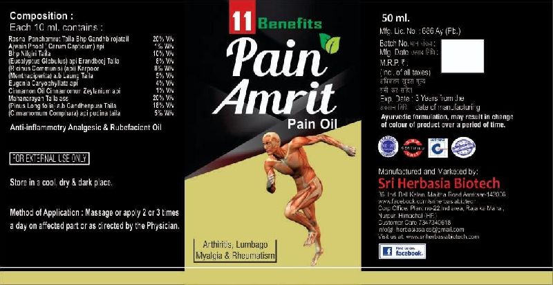 Herbal Pain Relief Oil