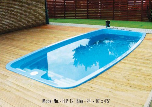 Fiberglass Fibre Glass Swimming Pool, Dimension : 24'x10'x4.5'