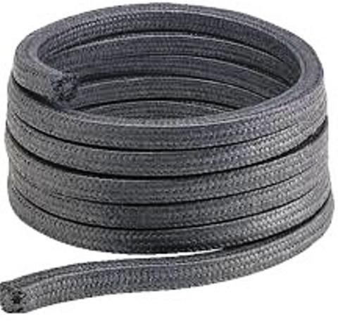 Rubber Gland Packing Rope, Color : Black