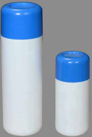 HDPE Powder Bottle, Color : White