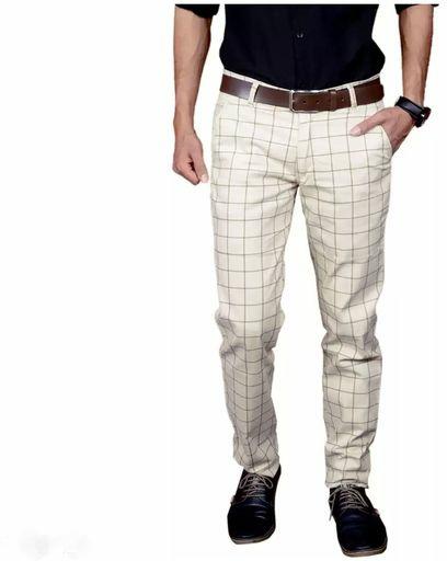 Cotton Mens Checkered Trouser, Occasion : Casual Wear, Formal Wear