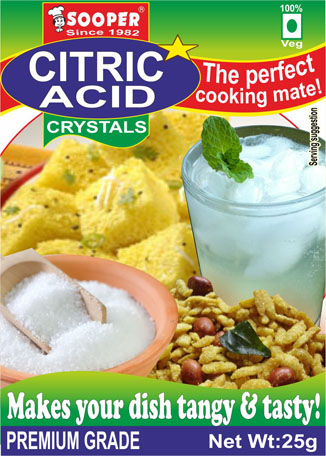 Citric acid, Purity : 99%