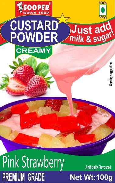 Custard Powder Strawberry 100g