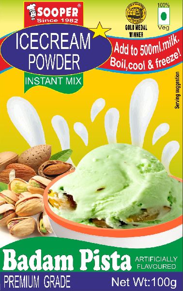 Ice Cream Mix Powder Badam Pista Flavour