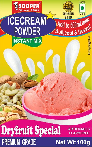 Ice Cream Mix Powder Dryfruit Special Flavour