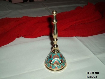 IGB Brass Bell, for Souvenir, Feature : India