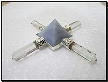 New Lace Agate Pyramid Energy Generator Conical 4 Points