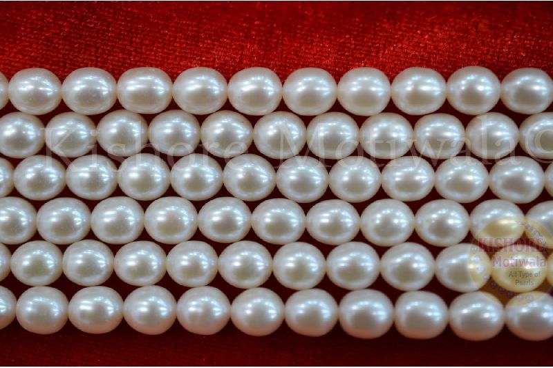 6.5 MM WHITE COLOR FRESHWATER PEARL BEADS