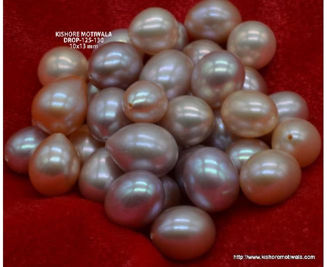 DROP SHAPE FRESHWATER MIX COLOR LOOSE PEARL