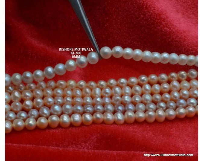 FRESHWATER ROUND SHAPE NATURAL PEARL BEADS