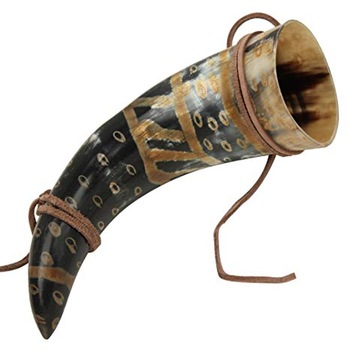 Jb beer horn leather mug