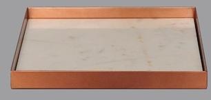 Marble copper tray