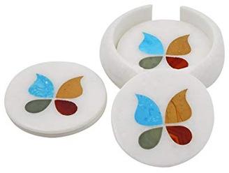 Jb Round printed marble tea coaster, Feature : Eco-Friendly