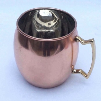 Metal Moscow Mule Mug Plain, for Drinking, Style : Modern