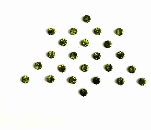 Dot Bindi 001 Olive Green