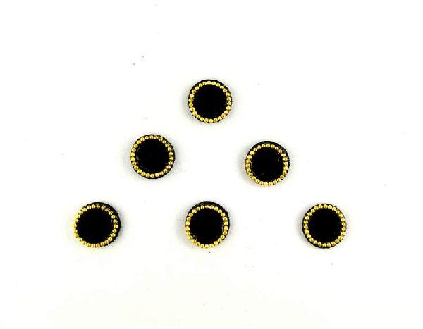 Velvet Bindi Gold Black