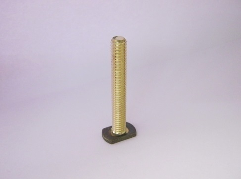 Rectangular Polished Brass T-Head Bolt, for Automotive Industry, Color : Golden