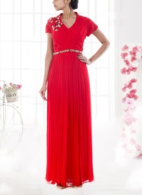 Scarlet Red Long Gown