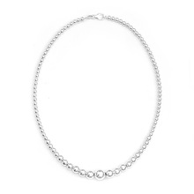 Small Silver Beads Necklace