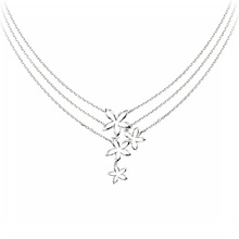 Pragati Exports Sterling Silver Plain Necklace, Occasion : Anniversary, Engagement, Gift, Party, Wedding