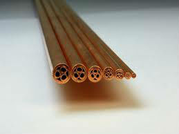 Round Copper Pipe, for Air Condition, Refrigerator, Length : 5-10 Feet, 10-15 Feet, 15-20 Feet