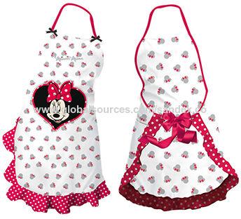 Printed apron made of 100% cotton