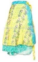 Viscose Indian Saree Wrap Skirt, Technics : Printed