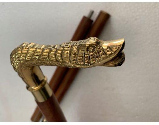 Nautical Brass T Shape Head Handle Vintage Style Wooden Walking Stick Shaft  Cane at Best Price in Saharanpur