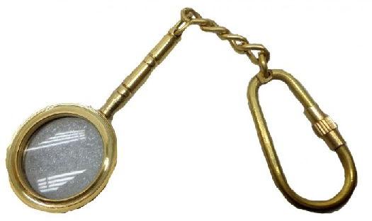 Nautical Brass Spyglass Magnifier Pocket Key Chain