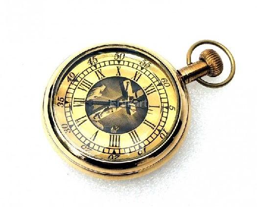 Vintage Brass Pocket Watch