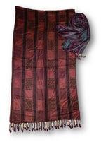 100% viscose yarn dyed shawl