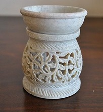 Oil Burner, Style : Handcrafted Carving Work