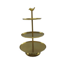 Stainless Steel Gold Plated Cake Stand