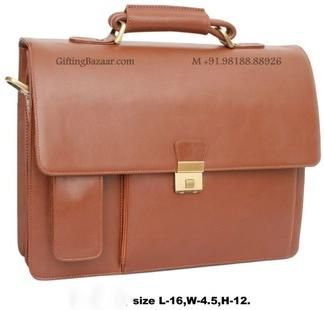 Gifting Bazaar.com Leather Briefcase, For Travel Bag