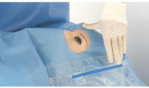 Disposable Eye Drape, for Ophthalmic, Pattern : Plan