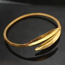 FULANI Gold Plated Bracelet, Main Stone : plain