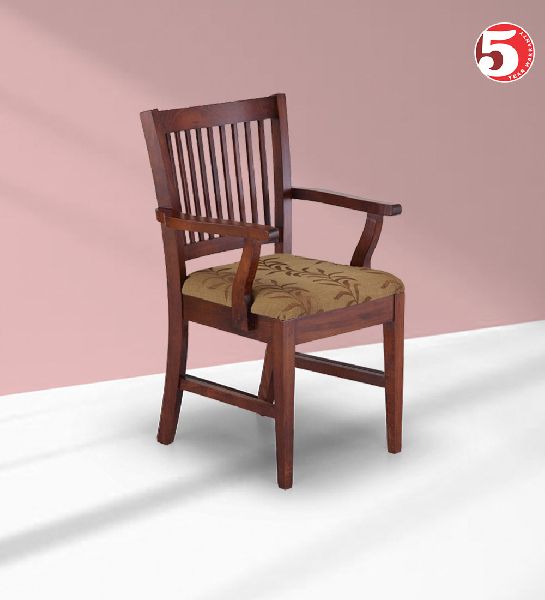 Classic Wooden Dining Chair With Arms, Size :  428 x 508 x 914ht MM