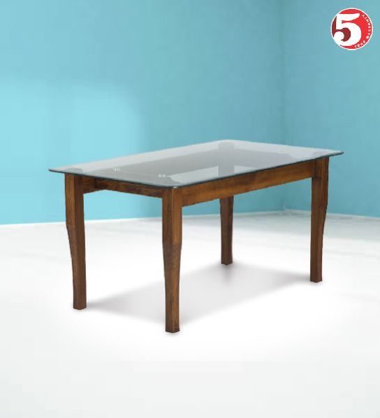 Glass Top Rectangular Dining Table, Feature :  6 Sitter