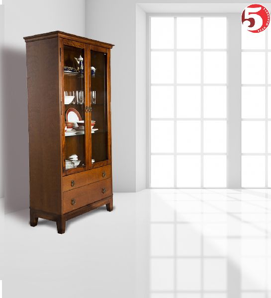 Wooden Cabinet With Glass Door