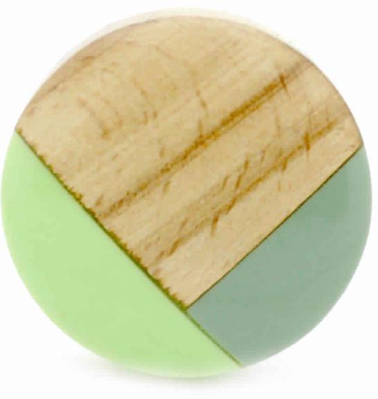 RESIN & WOOD MIX HANDCRAFTED GREEN GREY & BROWN KNOB DRAWER & CUPBOARD KNOBS