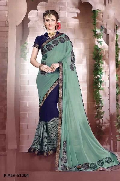 Georgette Embroidery Saree