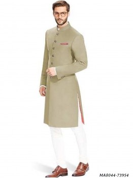 Grey Cotton Self Nehru Style