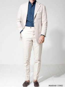 Off White Cotton Self Suit, Occasion : Ceremony