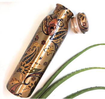 High quality color customized copper water bottle