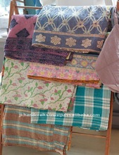 100% Cotton indian gudari quilt, Technics : Stitching
