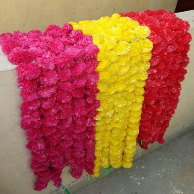 Artificial decorative marigolds strings, Occasion : Marraige Anniversay, Birthday, Events, Parties