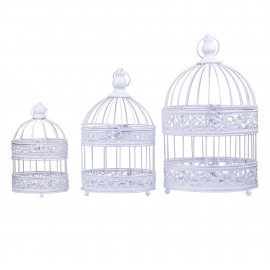 Bird cage sets in metal