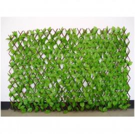 PP/PVC Expandable Willow fence, Color : Green