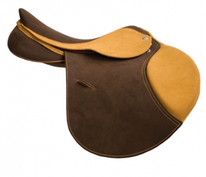 Colorful jumping saddle